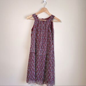 La Fée Maraboutée  Sheer Sleeveless Geometric Patterned Dress Size 4